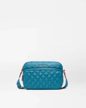 NEW MZ WALLACE small metro camera crossbody bag in pacific blue